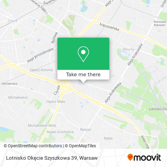 Lotnisko Okęcie Szyszkowa 39 map