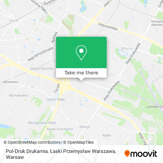 Pol-Druk Drukarnia. Łaski Przemysław Warszawa map