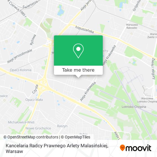 Kancelaria Radcy Prawnego Arlety Malasińskiej map