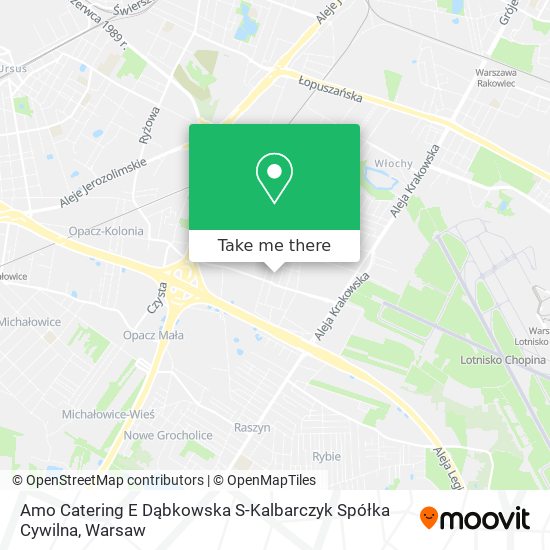 Amo Catering E Dąbkowska S-Kalbarczyk Spółka Cywilna map