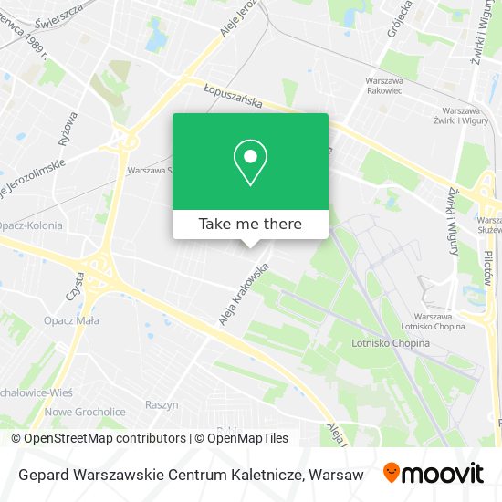 Gepard Warszawskie Centrum Kaletnicze map