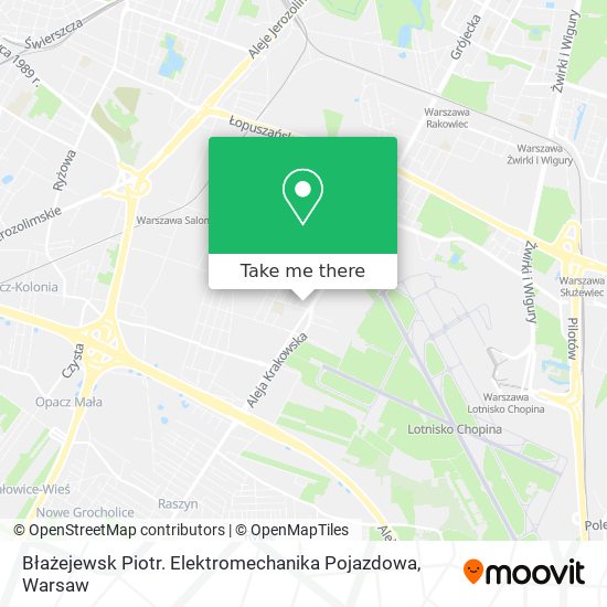 Błażejewsk Piotr. Elektromechanika Pojazdowa map