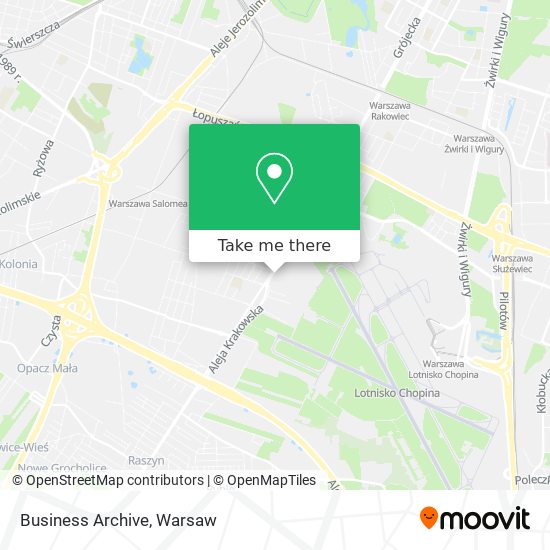 Business Archive map