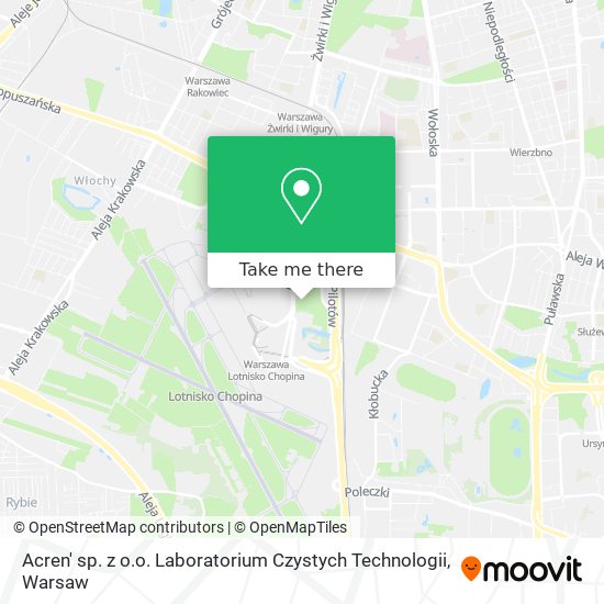 Acren' sp. z o.o. Laboratorium Czystych Technologii map