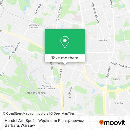 Handel Art. Spoż. i Wędlinami Pieniążkiewicz Barbara map