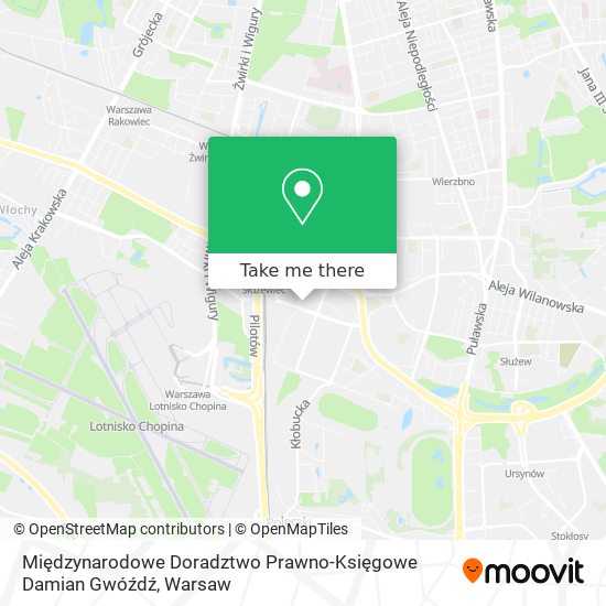 Międzynarodowe Doradztwo Prawno-Księgowe Damian Gwóźdź map