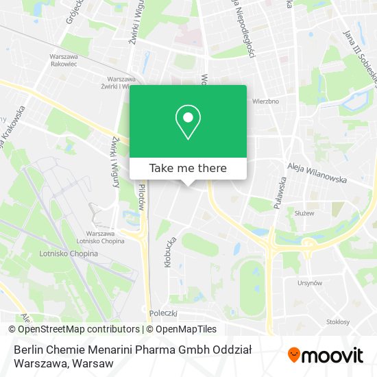 Карта Berlin Chemie Menarini Pharma Gmbh Oddział Warszawa