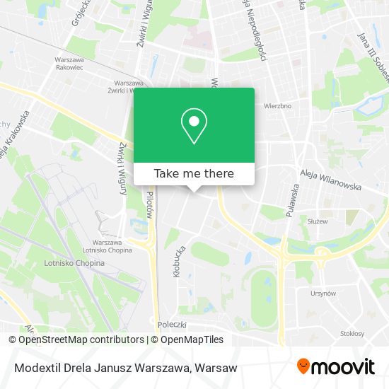 Modextil Drela Janusz Warszawa map