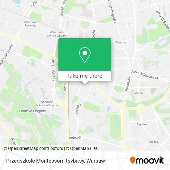 Przedszkole Montessori Itsybitsy map