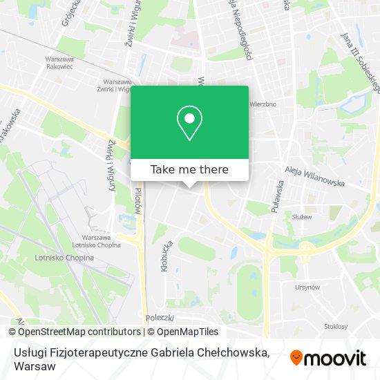 Usługi Fizjoterapeutyczne Gabriela Chełchowska map