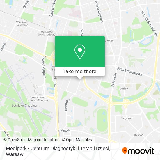 Medipark - Centrum Diagnostyki i Terapii Dzieci map