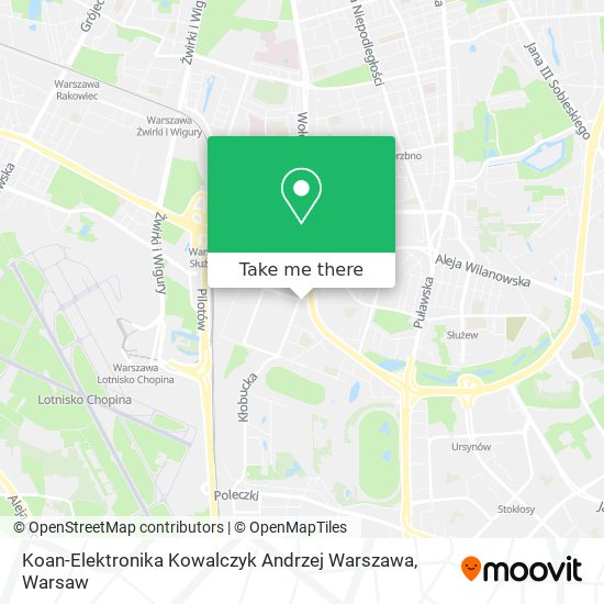 Koan-Elektronika Kowalczyk Andrzej Warszawa map