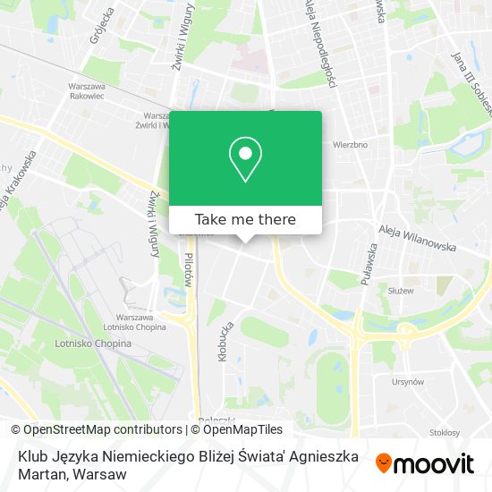 Klub Języka Niemieckiego Bliżej Świata' Agnieszka Martan map