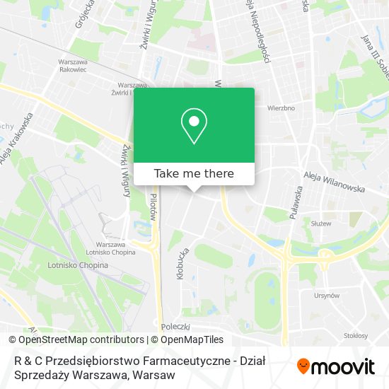 R & C Przedsiębiorstwo Farmaceutyczne - Dział Sprzedaży Warszawa map