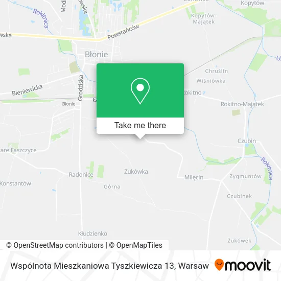 Карта Wspólnota Mieszkaniowa Tyszkiewicza 13