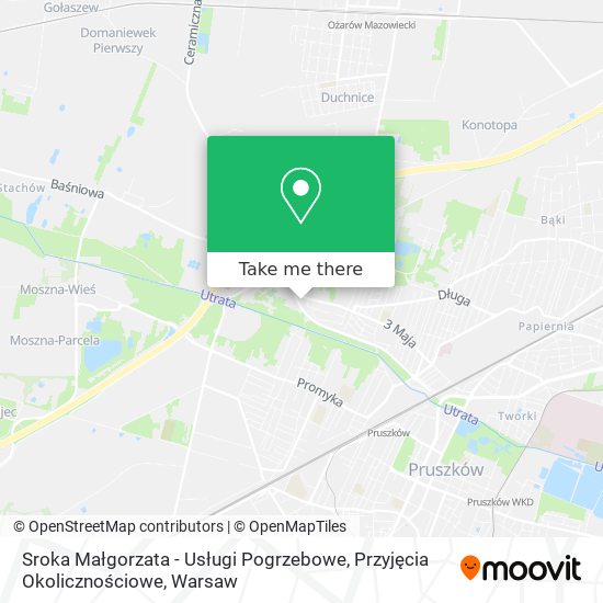 Sroka Małgorzata - Usługi Pogrzebowe, Przyjęcia Okolicznościowe map