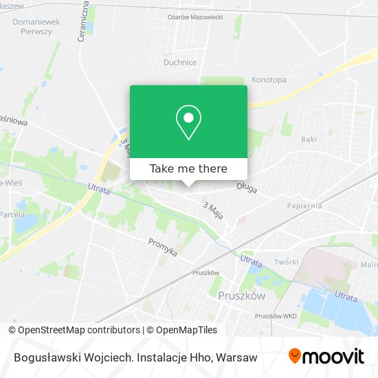 Bogusławski Wojciech. Instalacje Hho map