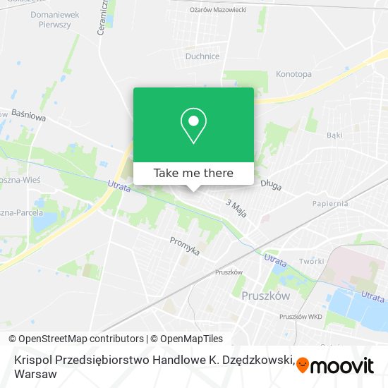 Krispol Przedsiębiorstwo Handlowe K. Dzędzkowski map