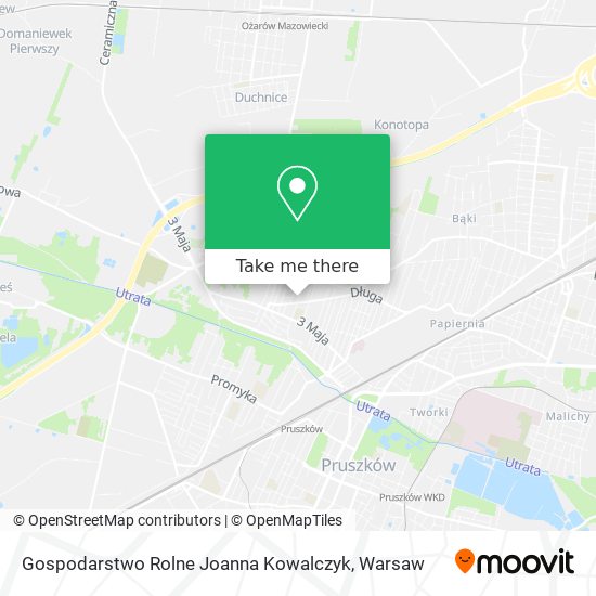 Gospodarstwo Rolne Joanna Kowalczyk map