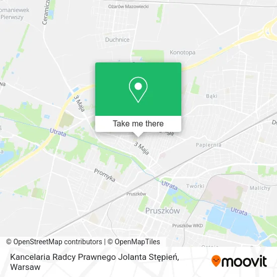 Карта Kancelaria Radcy Prawnego Jolanta Stępień