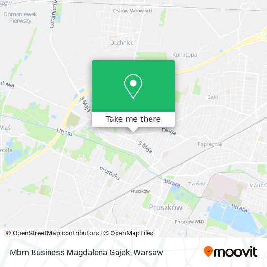 Mbm Business Magdalena Gajek map