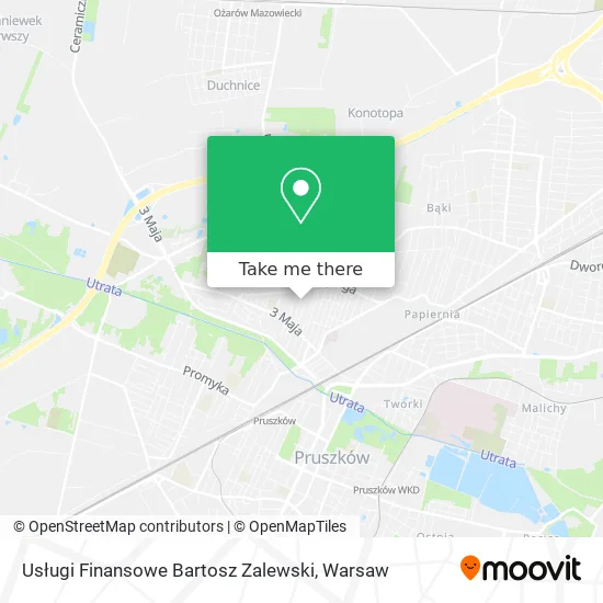 Карта Usługi Finansowe Bartosz Zalewski