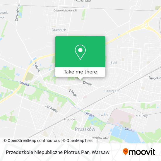 Przedszkole Niepubliczne Piotruś Pan map