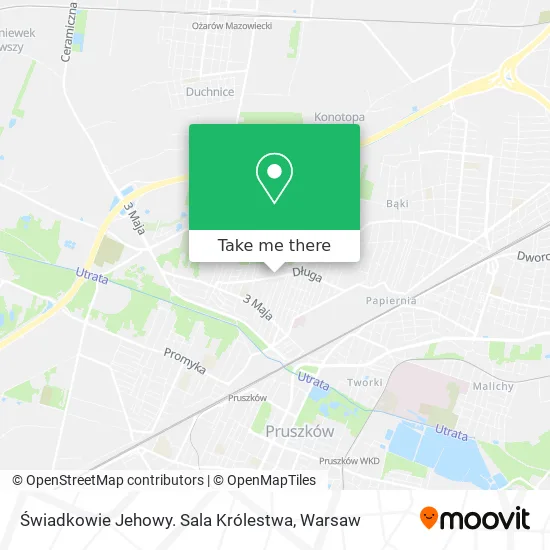 Świadkowie Jehowy. Sala Królestwa map