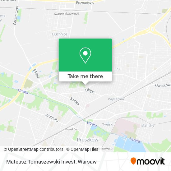 Mateusz Tomaszewski Invest map