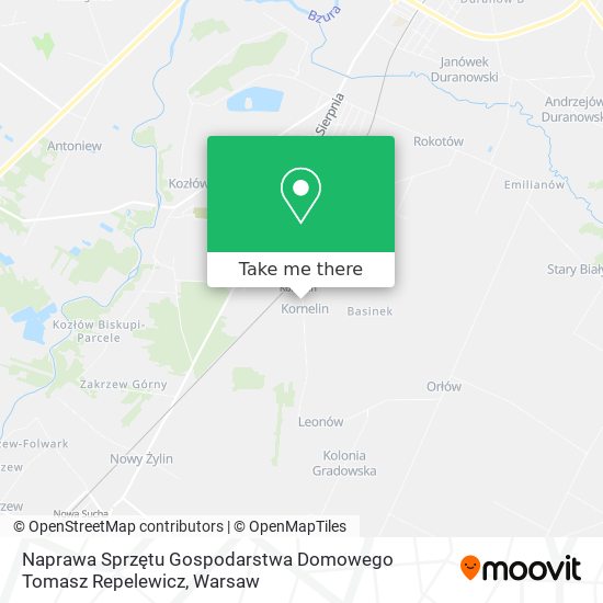 Naprawa Sprzętu Gospodarstwa Domowego Tomasz Repelewicz map