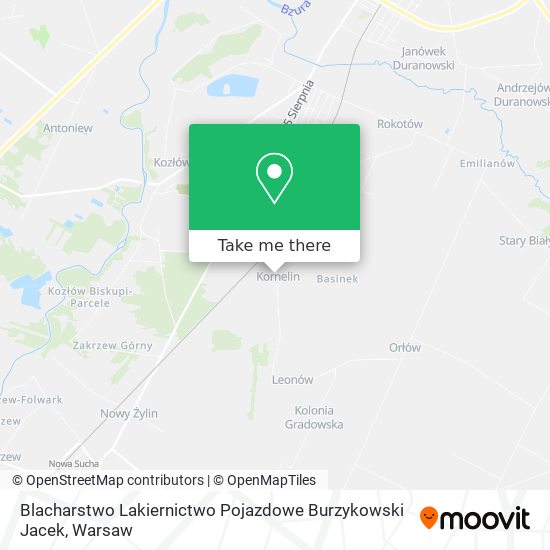 Blacharstwo Lakiernictwo Pojazdowe Burzykowski Jacek map