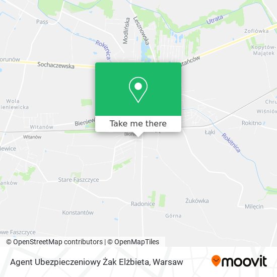 Agent Ubezpieczeniowy Żak Elżbieta map