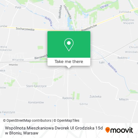 Wspólnota Mieszkaniowa Dworek Ul Grodziska 15d w Błoniu map