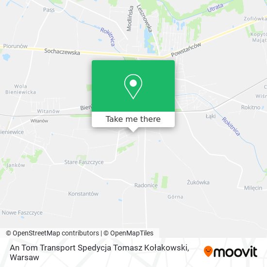 An Tom Transport Spedycja Tomasz Kołakowski map