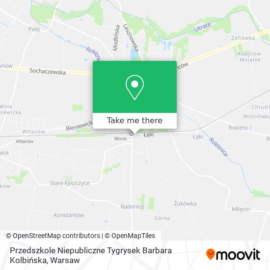 Przedszkole Niepubliczne Tygrysek Barbara Kolbińska map