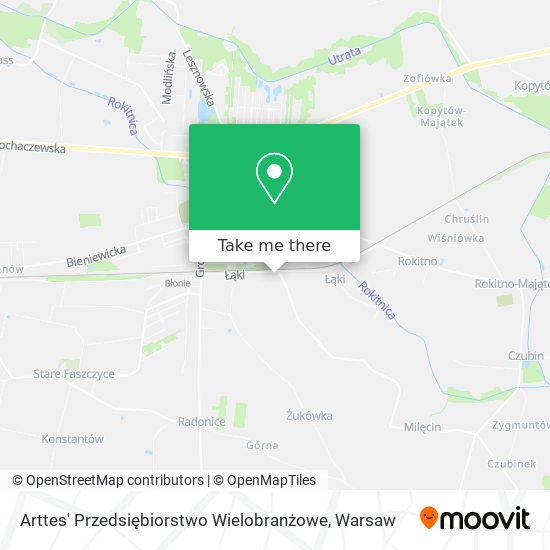 Arttes' Przedsiębiorstwo Wielobranżowe map