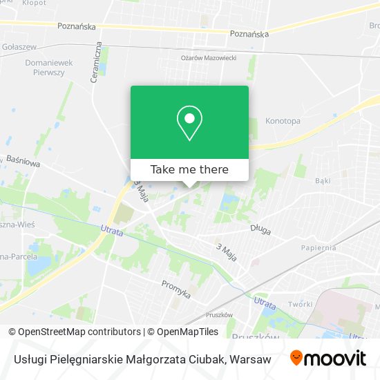 Usługi Pielęgniarskie Małgorzata Ciubak map