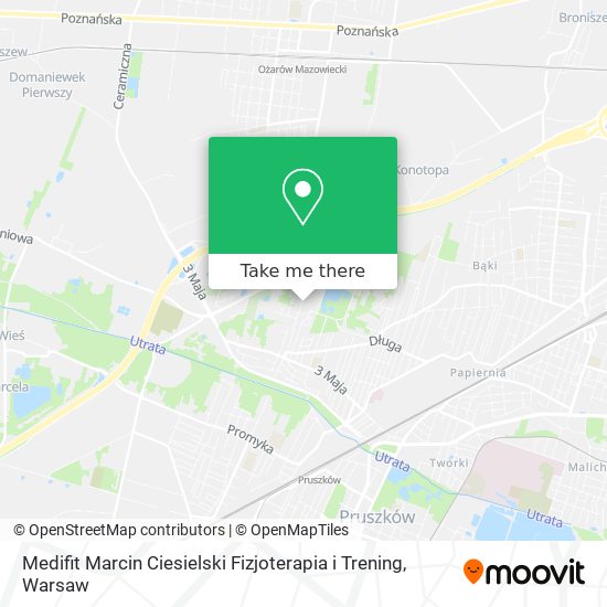 Medifit Marcin Ciesielski Fizjoterapia i Trening map