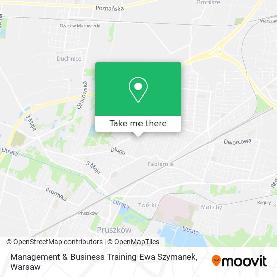 Management & Business Training Ewa Szymanek map