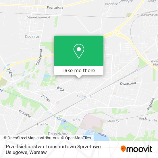 Przedsiebiorstwo Transportowo Sprzetowo Uslugowe map