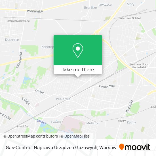 Карта Gas-Control. Naprawa Urządzeń Gazowych