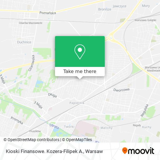 Kioski Finansowe. Kozera-Filipek A. map