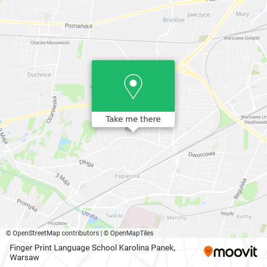 Finger Print Language School Karolina Panek map