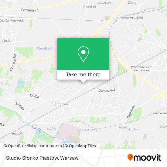 Studio Słonko Piastów map