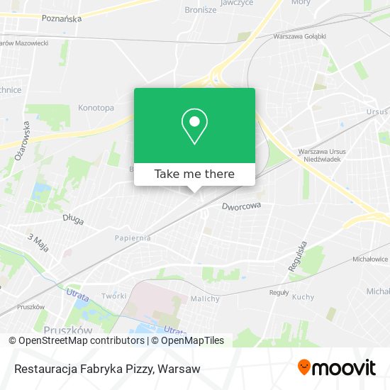 Карта Restauracja Fabryka Pizzy