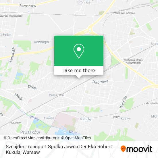 Sznajder Transport Spolka Jawna Der Eko Robert Kukula map