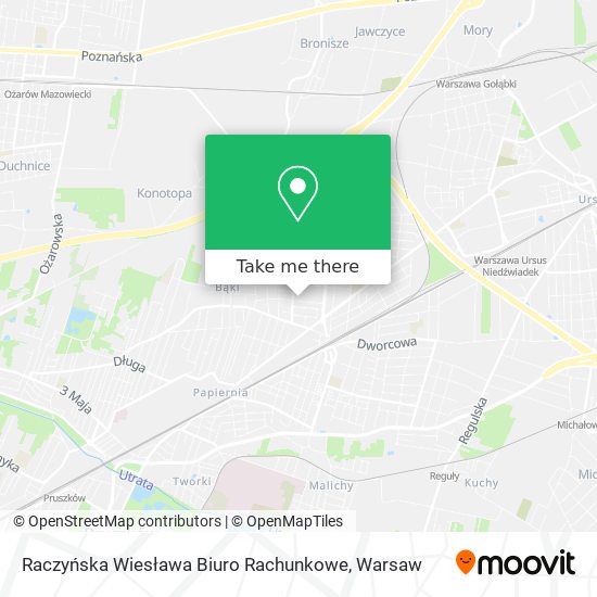 Raczyńska Wiesława Biuro Rachunkowe map