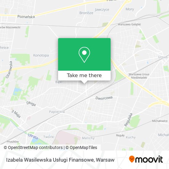 Izabela Wasilewska Usługi Finansowe map