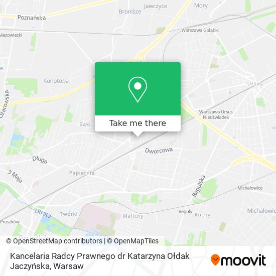 Kancelaria Radcy Prawnego dr Katarzyna Ołdak Jaczyńska map