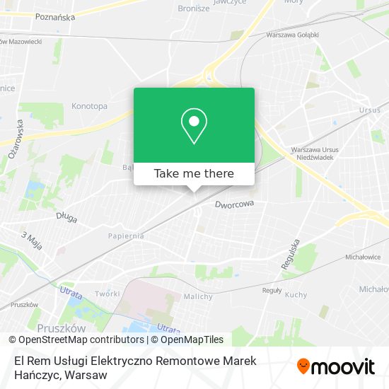 El Rem Usługi Elektryczno Remontowe Marek Hańczyc map